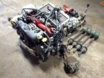 JDM SUBARU WRX STI VERSION 8 EJ20T MOTOR TWIN SCROLL TURBO VF37 MT 6 SPEED DCCD TRANSMISSION ECU WIRING BREMBO KIT SUSPENSION - Image 4
