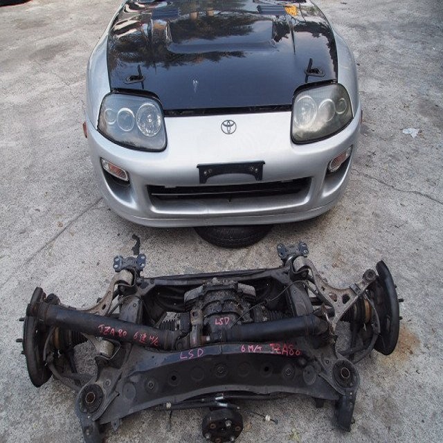 Supra-MK4-2JZ-GTE-Engine-JZA80-Twin.jpg Supra MK4 2JZ-GTE Engine JZA80 Twin Turbo LSD 6 Speed Front cut clip complete - Image 1