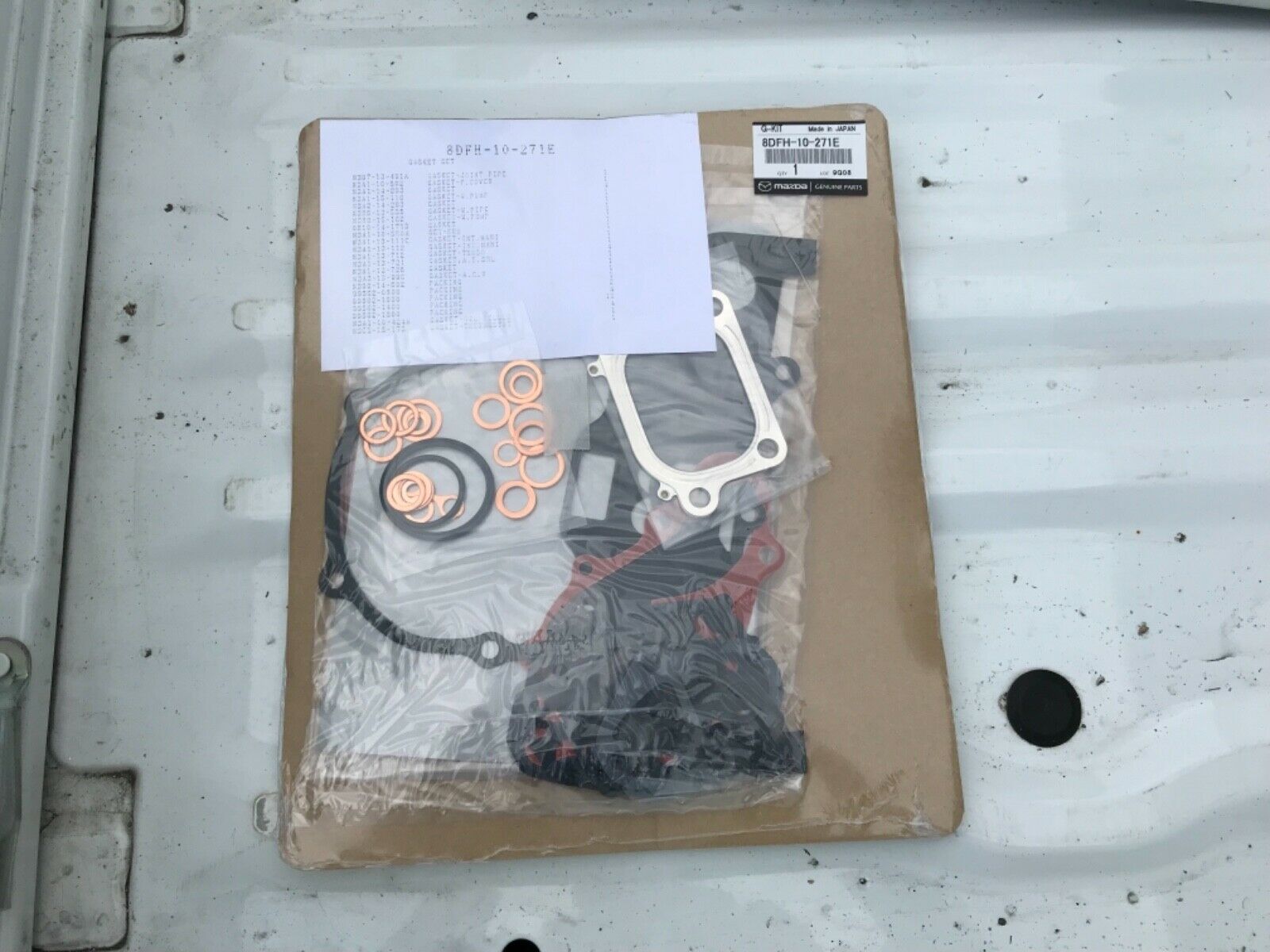 s-l1600-31.jpg GENUINE Mazda RX7 RX-7 FD3S 13B-REW New Engine gasket set Exhaust manifold set - Image 1