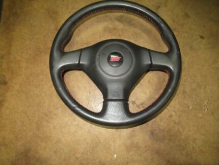 2002-2007 Subaru impreza WRX STi Black Leather Steering Wheel OEM SRS GDB GDA